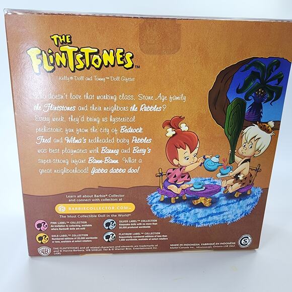 NIB Flintstones Pebbles & Bamm Bamm Barbie Doll Set - Picture 8 of 10
